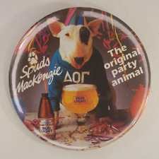 Vintage 1985 Spuds MacKenzie The Original Party Animal Bud Light Pinback Button picture