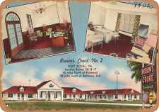 Metal Sign - Virginia Postcard - Brown's Court No. 2, Port Royal, Va. Junction picture
