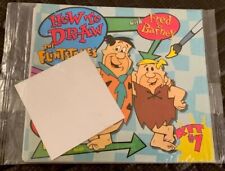 SEALED Vintage Cartoon Network How To Draw The Flintstones Kit #1 Cereal Premium picture