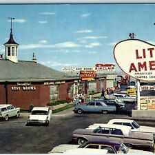 c1960s Little America WY Travel Center Sharp Chrome Photo Sinclair Gas Sign A198 picture
