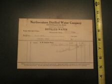 1922 Northwestern Distilled Water Company Minneapolis Minnesota MN Letterhead 85 picture