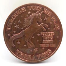 Terra Toys Store Austin Texas Unicorn $5 Coin Medallion Children's Advertising  picture