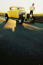 AMERICAN GRAFFITI CLASSIC HOT ROD 24X36 POSTER PAUL LE MAT FORD DEUCE COUPE CAR picture