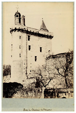 France, Chinon, Porte du Château de Chinon vintage print, albumin print   picture