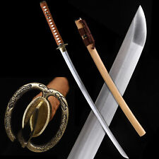 Musashi Tsuba Japanese Samurai Sword Katana 9260 Spring Steel Full Tang Sharp picture