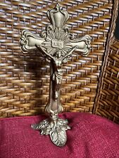 Vintage INRI Crucifix Cross Jesus Crucifixion (Please Read Description) picture