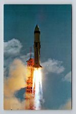Cape Kennedy FL-Florida, Saturn I Launching, Vintage Postcard picture