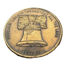 Vintage 1973 ORAL ROBERTS Liberty Bell Prayer Token Coin Medallion  picture
