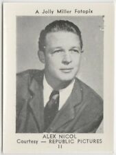 Alex Nicol 1955 Jolly Miller Fotopix Trading Card #11 Film Star E3 picture