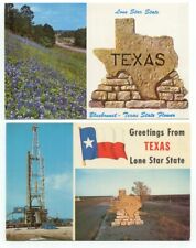 Welcome / Greetings Texas Lot of 2 Vintage Postcards picture