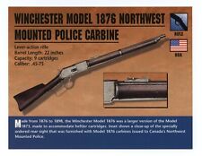 Winchester Model 1876 Northwest Mounted Police Rifle Atlas Classic Firearms Card picture