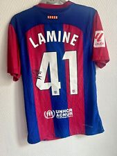 ‎️‍ 2023 Lamine Yamal Shirt Jersey Signed+Exact Proof+Video Wonderkid picture