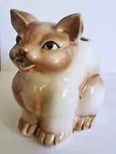 Vintage MID-CENTURY SIAMESE CAT FELINE Figurine Creamer or Small Milk Pitcher picture