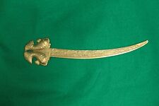 Vintage Brass Letter Opener Fish Koi made in India 9