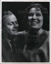 1964 Press Photo Royce Randall of Alley Theatre sits on man's lap - hcb38178 picture