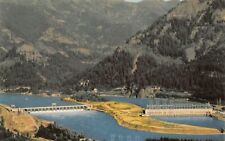 Bonneville Dam OR Oregon Columbia River The Dalles Aerial Vtg 1960s Postcard L1 picture