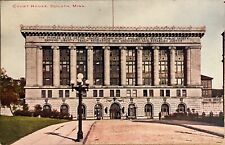 Duluth Minnesota Court House People on Grounds Antique Postcard c1910 picture