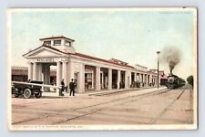 Postcard California Redlands CA Santa Fe Railroad Train 1910s Divided Back picture