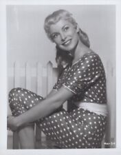 Janet Leigh 1940's style publicity pose in polka dot outfit vintage 8x10 photo picture