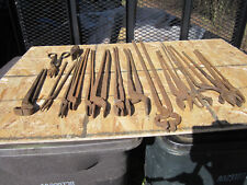 Lot 15 Blacksmith Iron Forging Tongs Iron Vintage Forming Pliers Furnace Forge picture