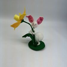 2014 Annalee Bunny Rabbit Holding Yellow Daffodil Flower 200514 picture