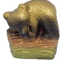 Vintage ROSEMEAD Chalkware HONEY BEAR Figurine Chalk Grunt Race Park Prize picture