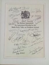 Good Friday agreement signed copy . (The Belfast Agreement) picture