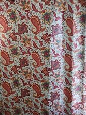 Vintage Laura Ashley Retro Boho, Floral And Paisley Print Table Cloth. Rare Find picture