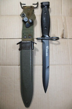 Original US Military Issue Vietnam Era Colt USM7 Bayonet Knife with Scabbard J12 picture