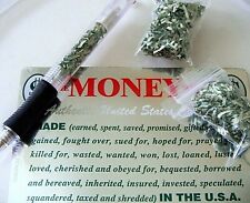 Authentic Retired Shredded Money USA 2 Bags Currency + FREE Money Filled Pen  picture