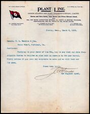 1900 Boston - Plant Line - Canada Atlantic & Plant Steamship Co Letter Head Bill picture