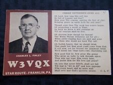 QSL RADIO CARD FRANKLIN PENNSYLVANIA W3VQX 1948             C199 picture