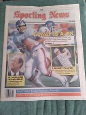 October 20, 1986 The Sporting News Broncos John Elway/Pete Rozelle/ PGA Bob Tway picture