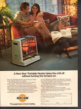 Vintage advertising print ad House Kero-Sun Portable Heater take the chill off picture
