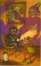 Matthew Kirscht Halloween Postcard - Shadow Puppets - March 2023 - Signed 23/66 picture