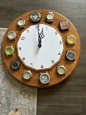 Homemade Wall Clock Made with Mens wrist watches Works and Keeps time picture