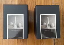 Lot Of 2 Georg Jensen 14cm Stainless Steel Supernova Candle Holders New NIB picture