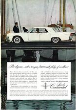 1961 Ford Motor Company Lincoln Continental Ship Boat Print Ad Vintage picture