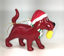 NORMAN BRIDWELL CLIFFORD The BIG RED DOG Figure Christmas Ornament 2001 3.5”Tall picture