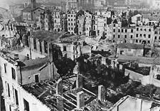 War-destroyed houses in Milan Italy- February Switzerland 1946 Old Photo picture