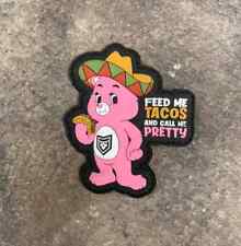 Taco Bears:  Feed Me Tacos and Call Me Pretty PVC Patch picture