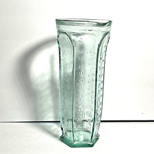 Vintage Italian Green Glass Spout Measuring Cup Vase picture