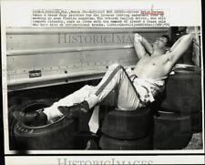 1972 Press Photo Race car driver Brian Redman relaxes before race in Sebring, FL picture
