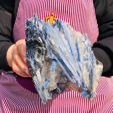 5.23LB Rare Natural beautiful Blue Kyanite with Quartz Crystal Specimen Rough picture