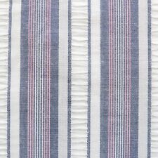 Vintage Cotton Plisse Shirting Fabric Blue Pink 1.4 YD picture