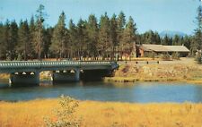 Postcard Idaho Island Park Buffalo River U S Highway 20 Bridge Pond Lodge Hotel picture