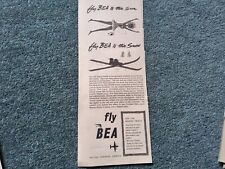 Sk19 Ephemera 1955 Advert Fly B E A To The Snow  picture