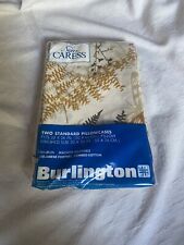 Vintage New Burlington Caress “Shadow Fern” Leaf Pattern PILLOWCASE STANDARD picture