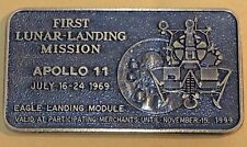 NASA Medal Apollo 11 1969 Armstrong Alberta Canada LEM Lander Grumman $5 Vulcan picture