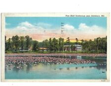 c1938 Pine Bluff Sanitarium Near Salisbury Maryland MD Linen Postcard picture